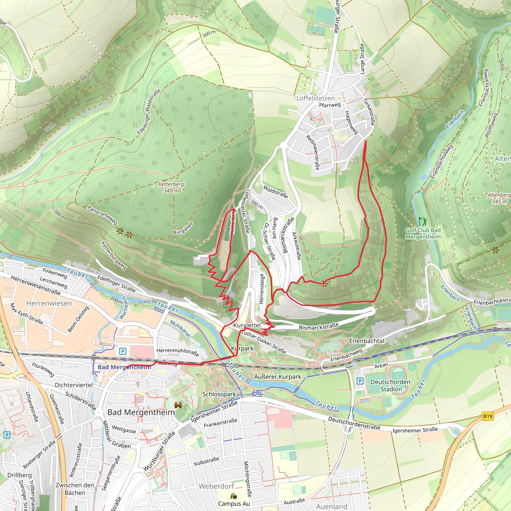 Gipshalden Weg mobile static map