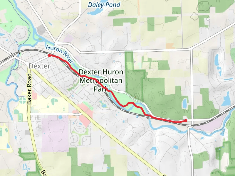 B2B Dexter Huron Metropark to Zeeb Road Walk