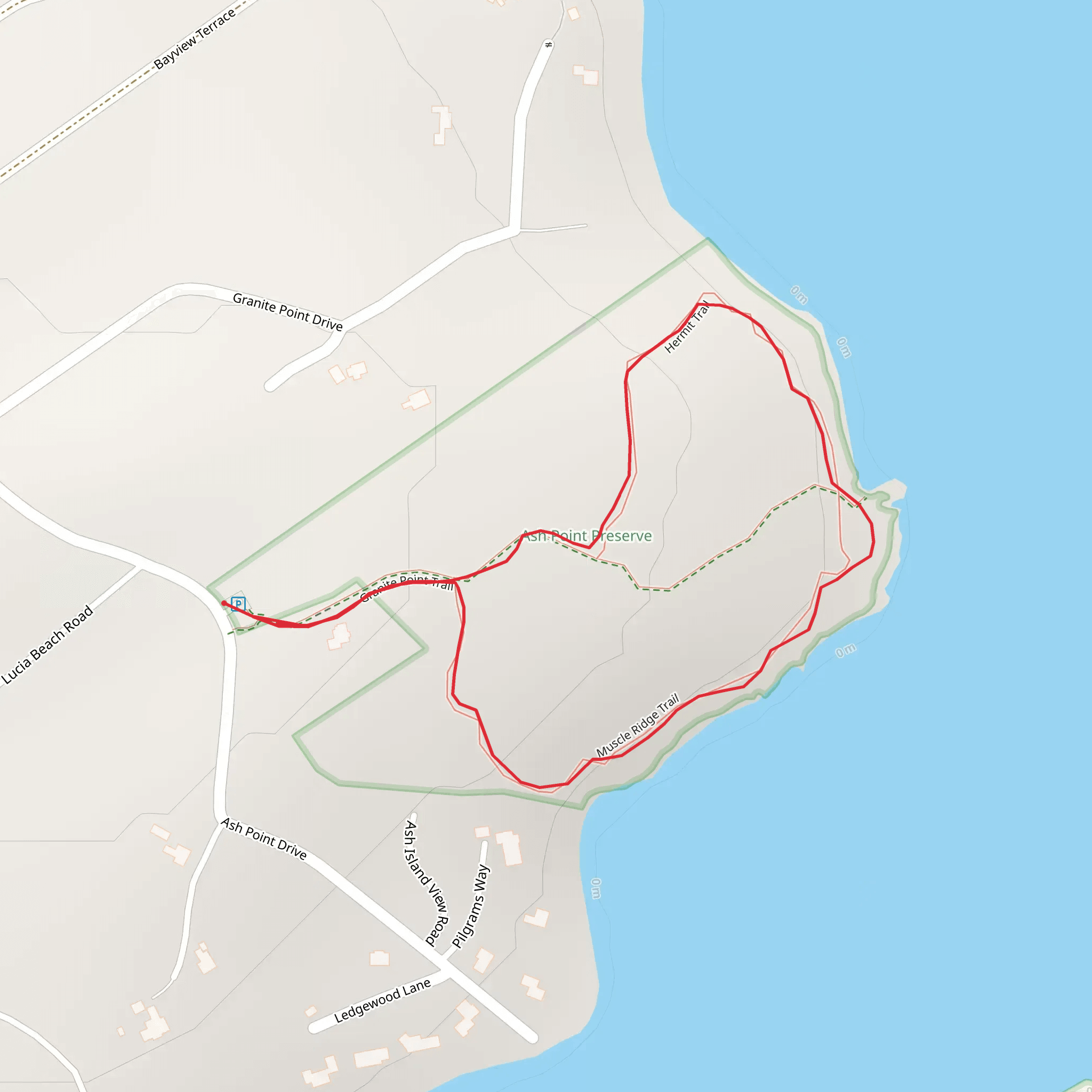 Ash Point Loop mobile static map