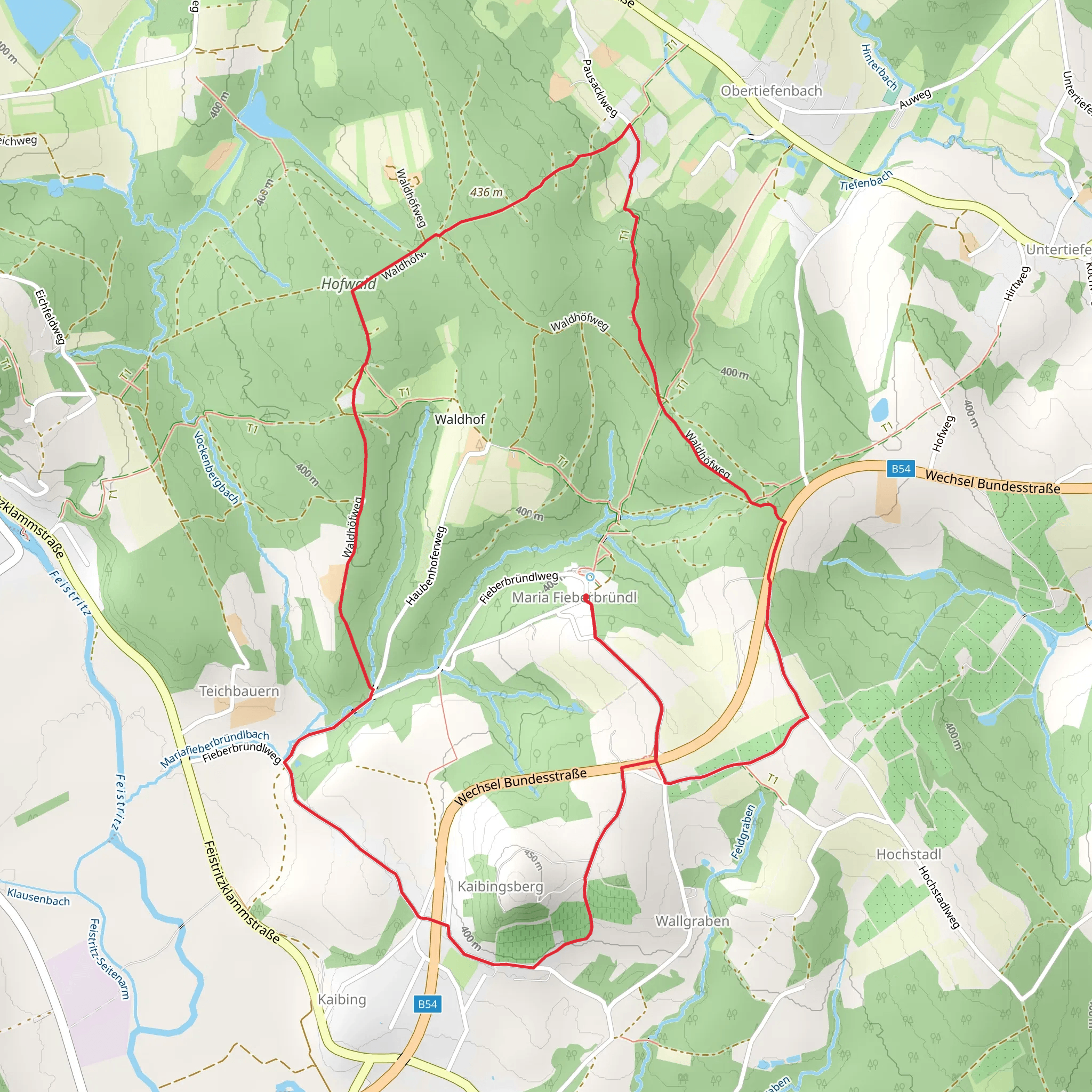 Fieberbründl Loop mobile static map