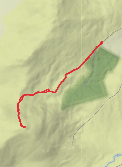 Hike from Drom East (Glencar) mobile static map