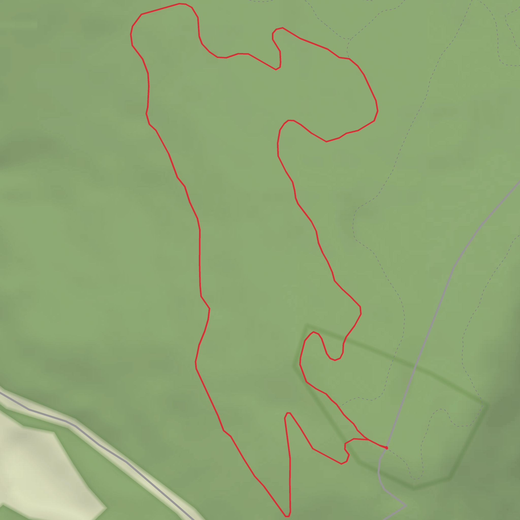 Pine Spur - Hard mobile static map