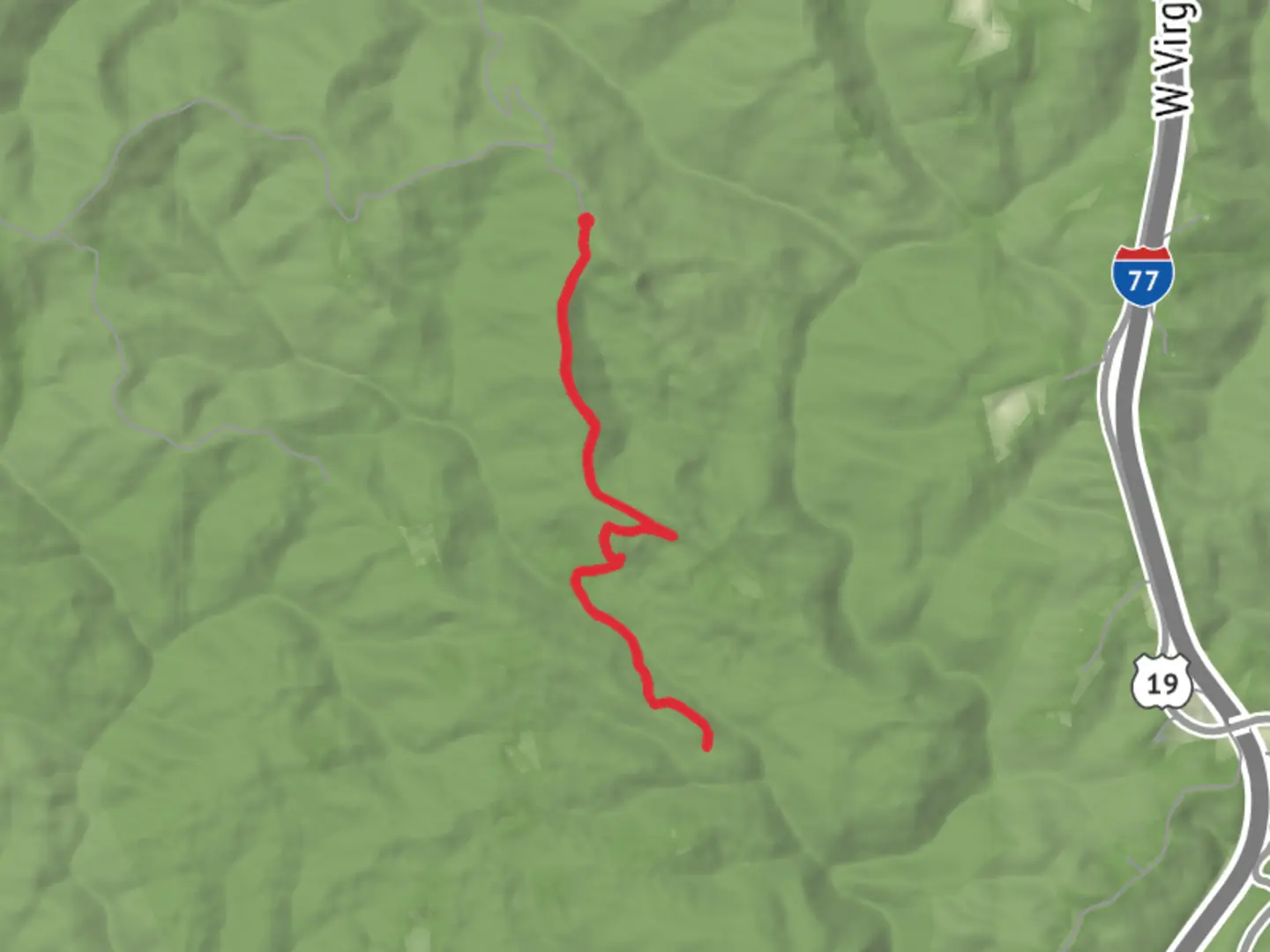 An image depicting the trail Deer Crossing Road and Trail and its surrounding area.