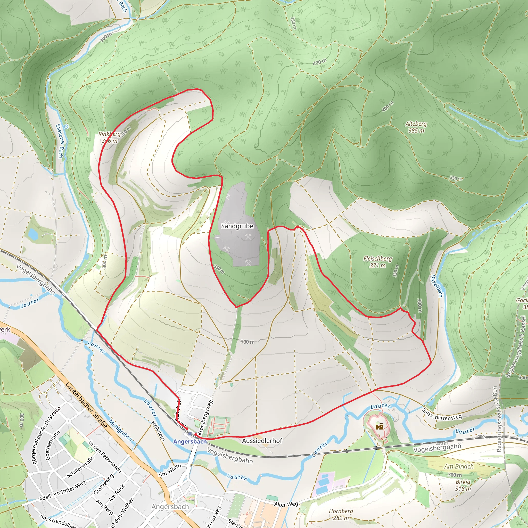 Wartenberger Rundweg mobile static map