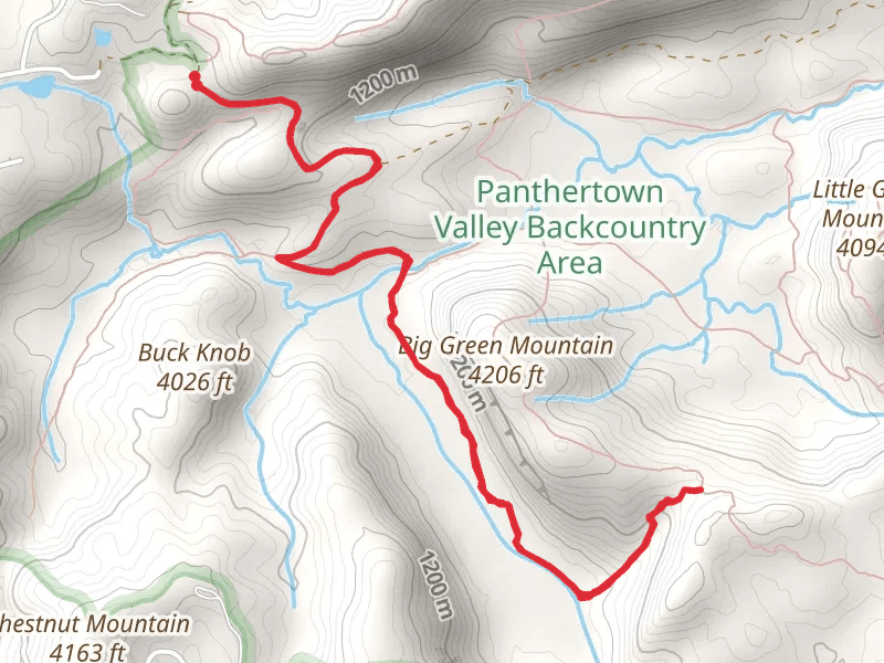 Great Wall Trail via Panthertown Valley Trail