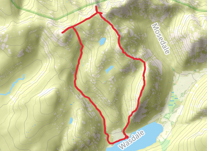 Steeple Yewbarrow and friends mobile static map