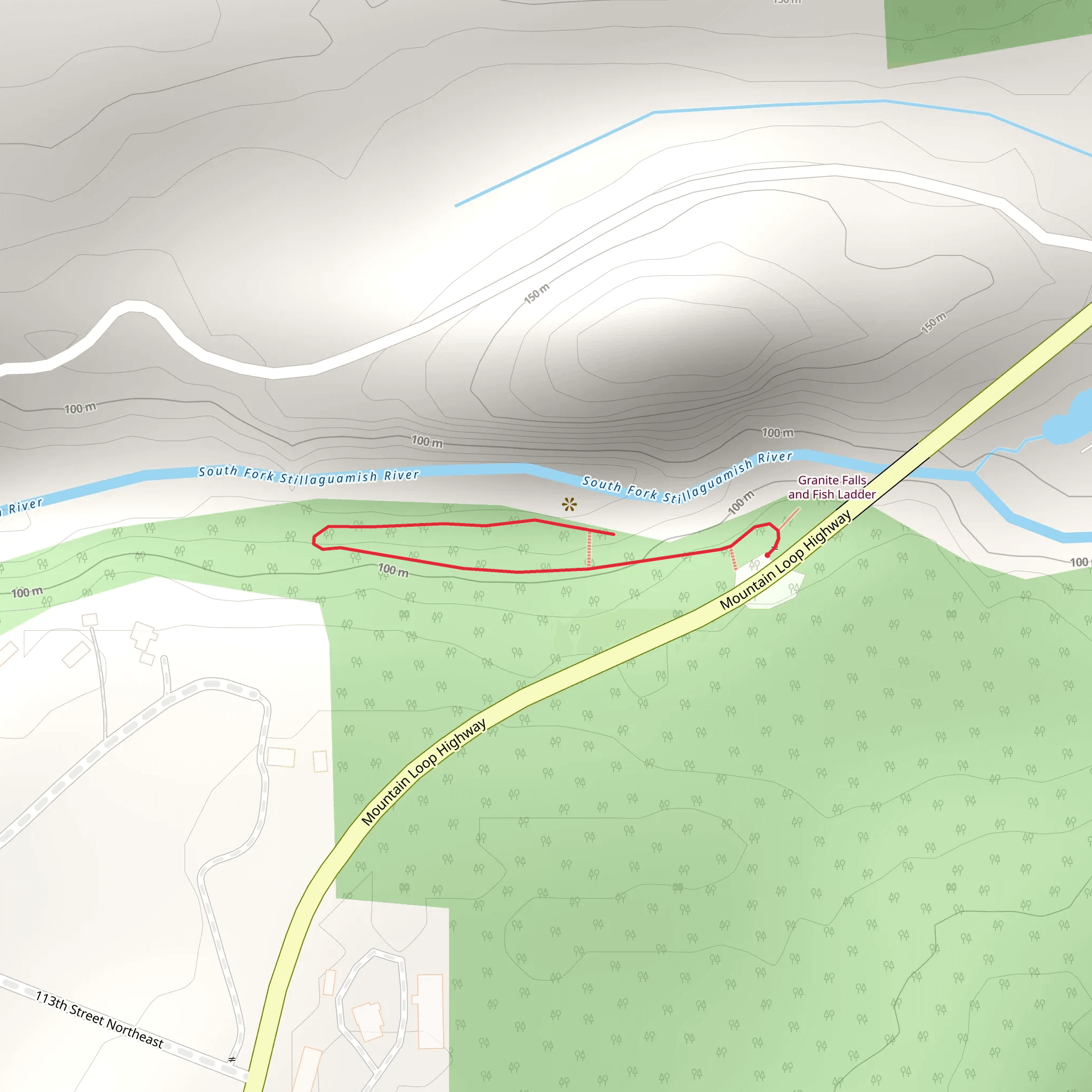 Granite Falls Fish Ladder mobile static map