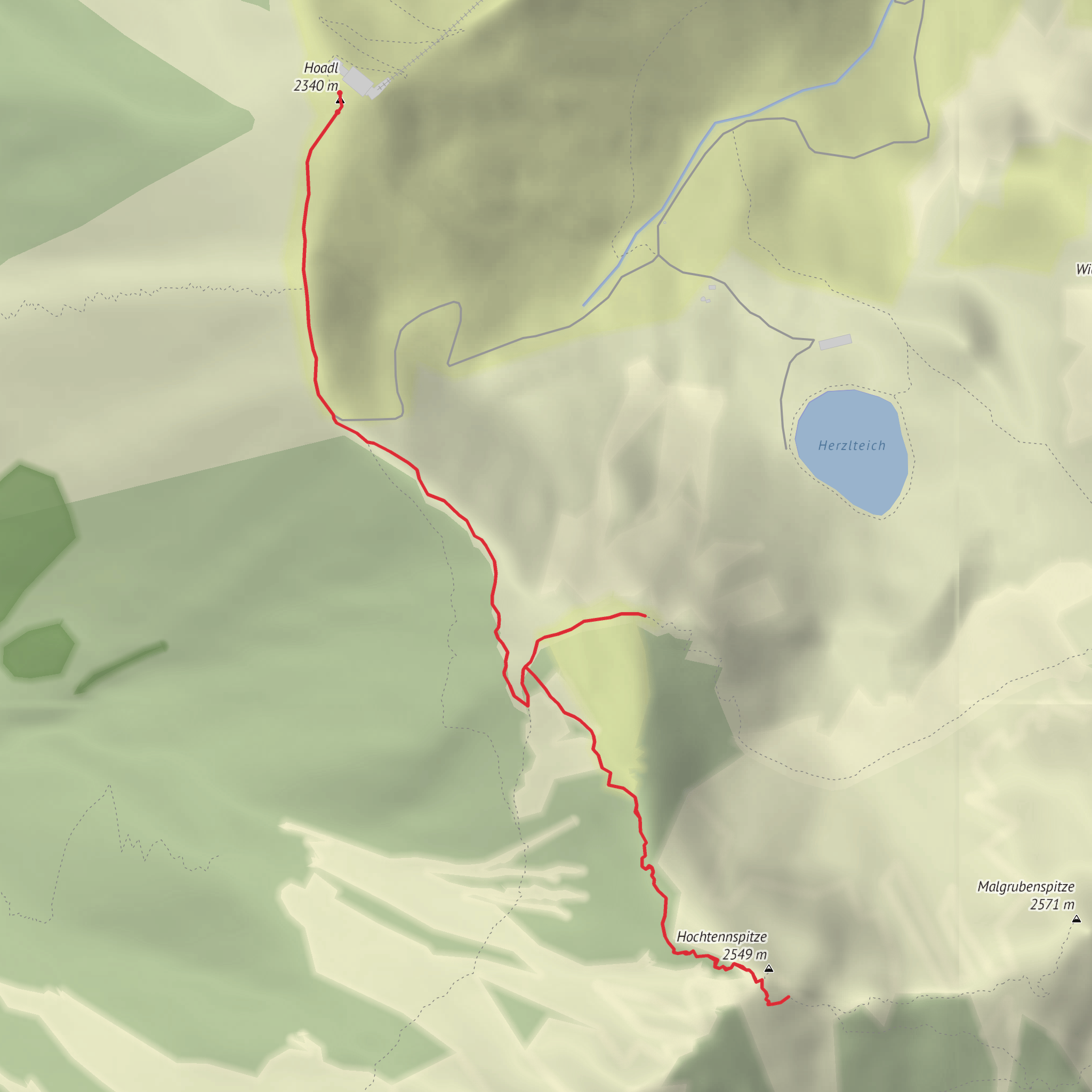 Hochtenspitze mobile static map