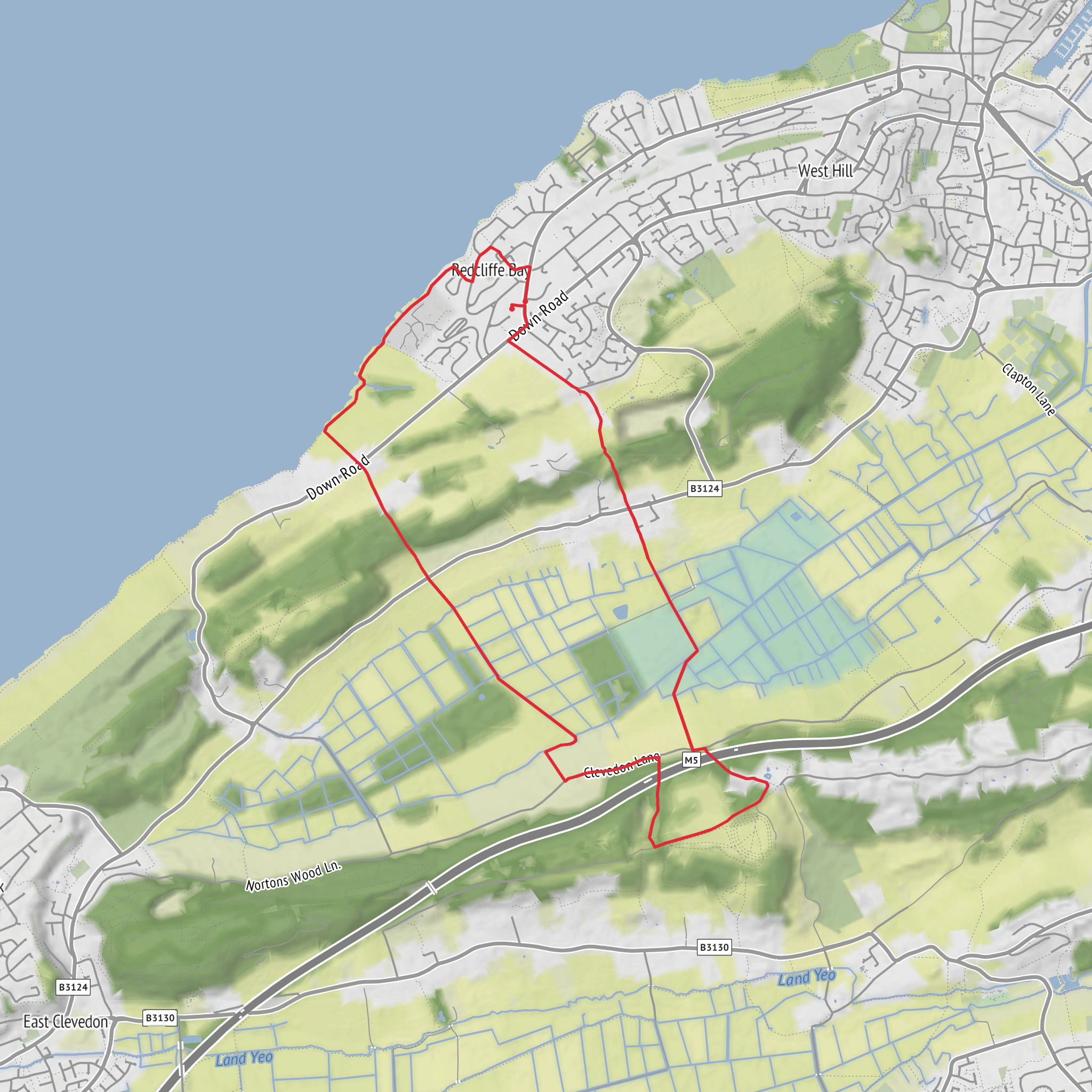 Redcliffe Bay - Cadbury Camp Loop mobile static map