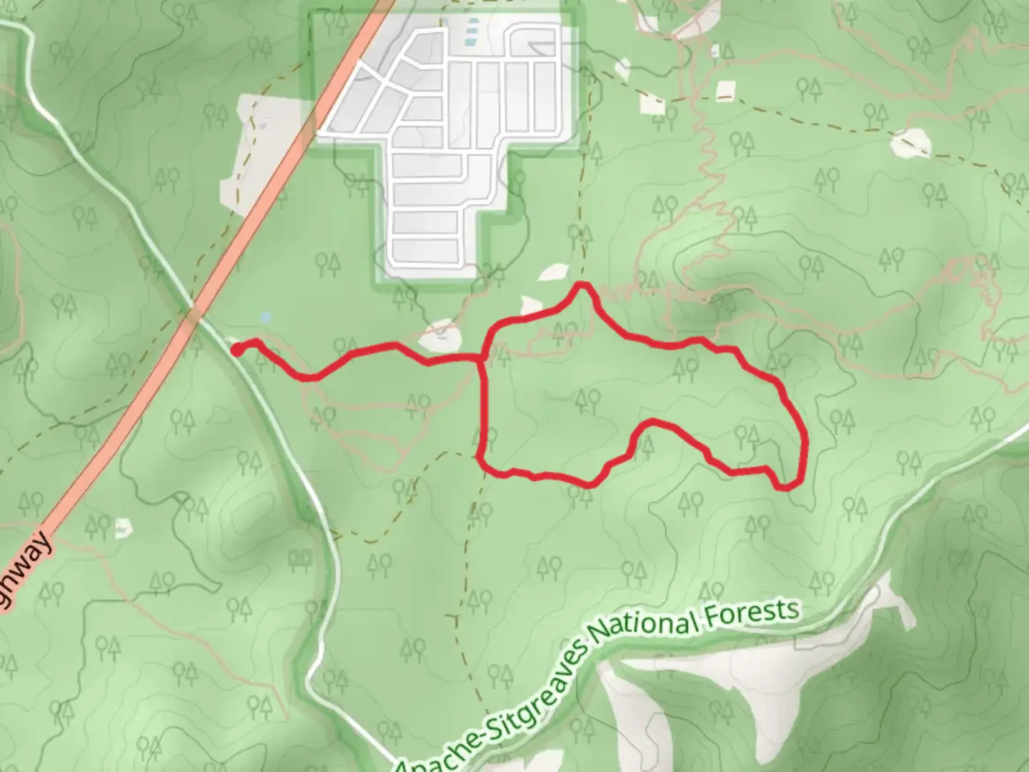An image depicting the trail Buena Vista Short Loop Trail and its surrounding area.