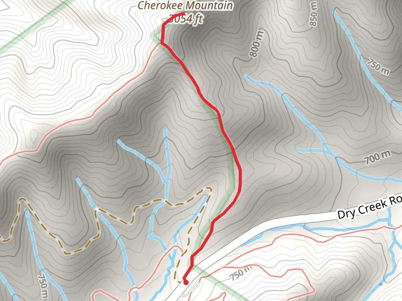 Cherokee Mountain via Cherokee Logging Road