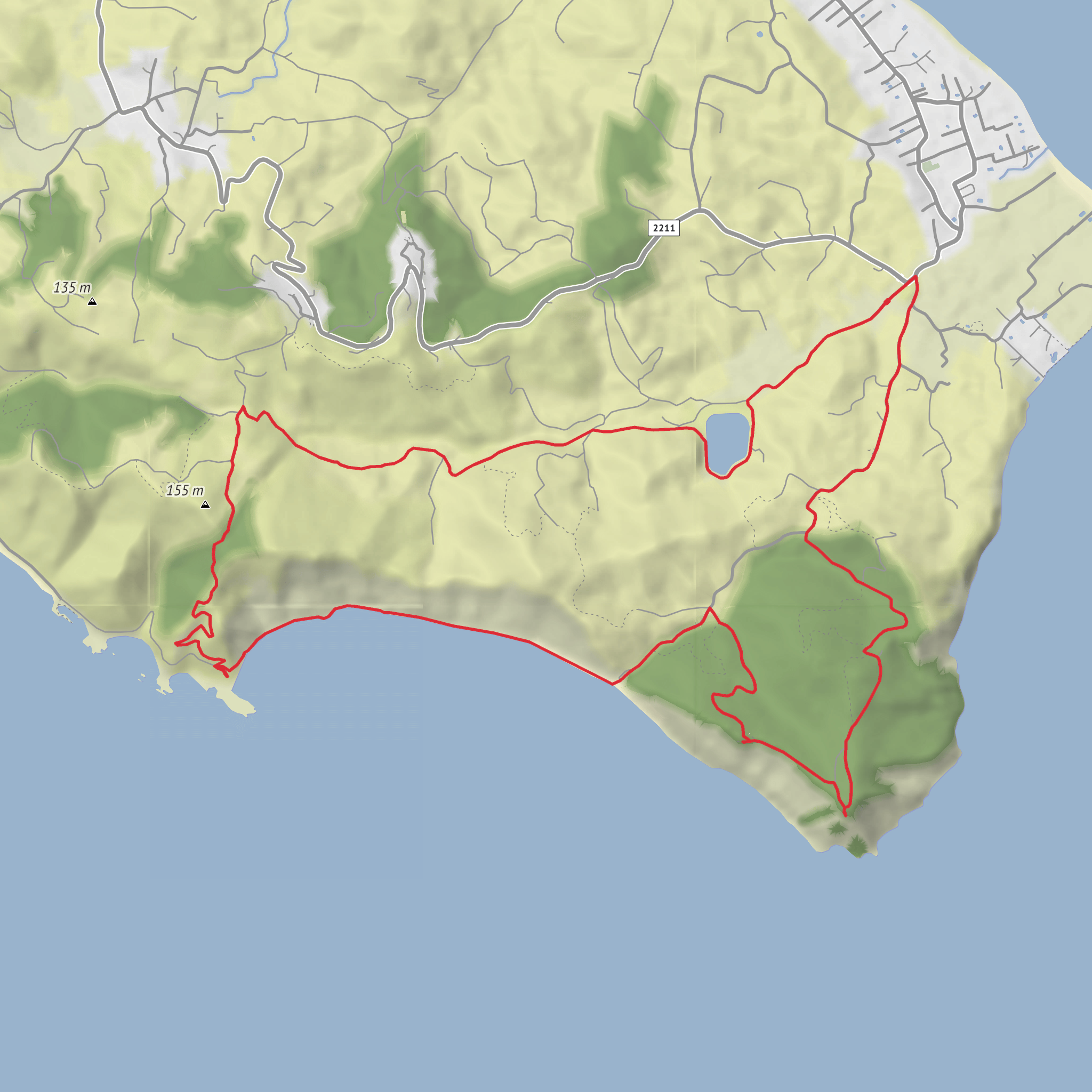 Kavos, Kap Asprokavos, Panagi Arkoudila and Arkoudila Beach Loop mobile static map
