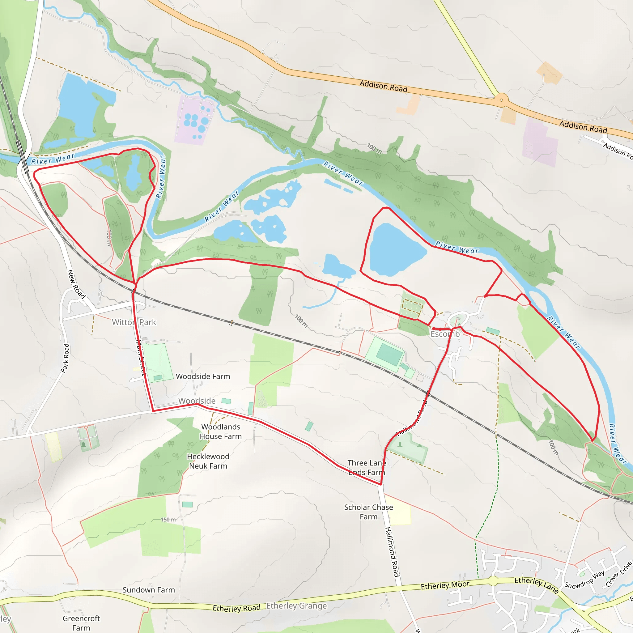 Wilton Park Loop mobile static map