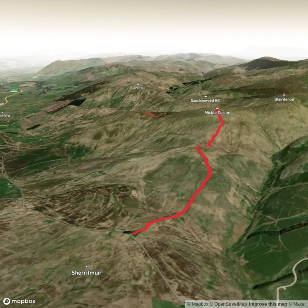 An image depicting the trail FK15 - May 15 and its surrounding area.