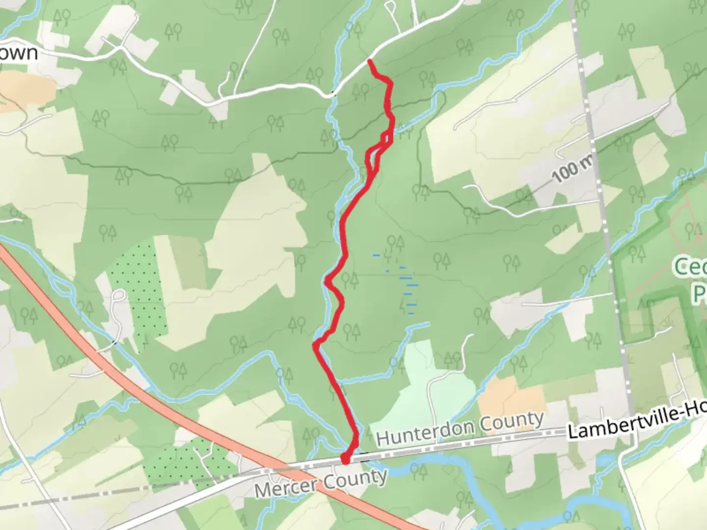 An image depicting the trail Rocky Brook Trail and its surrounding area.