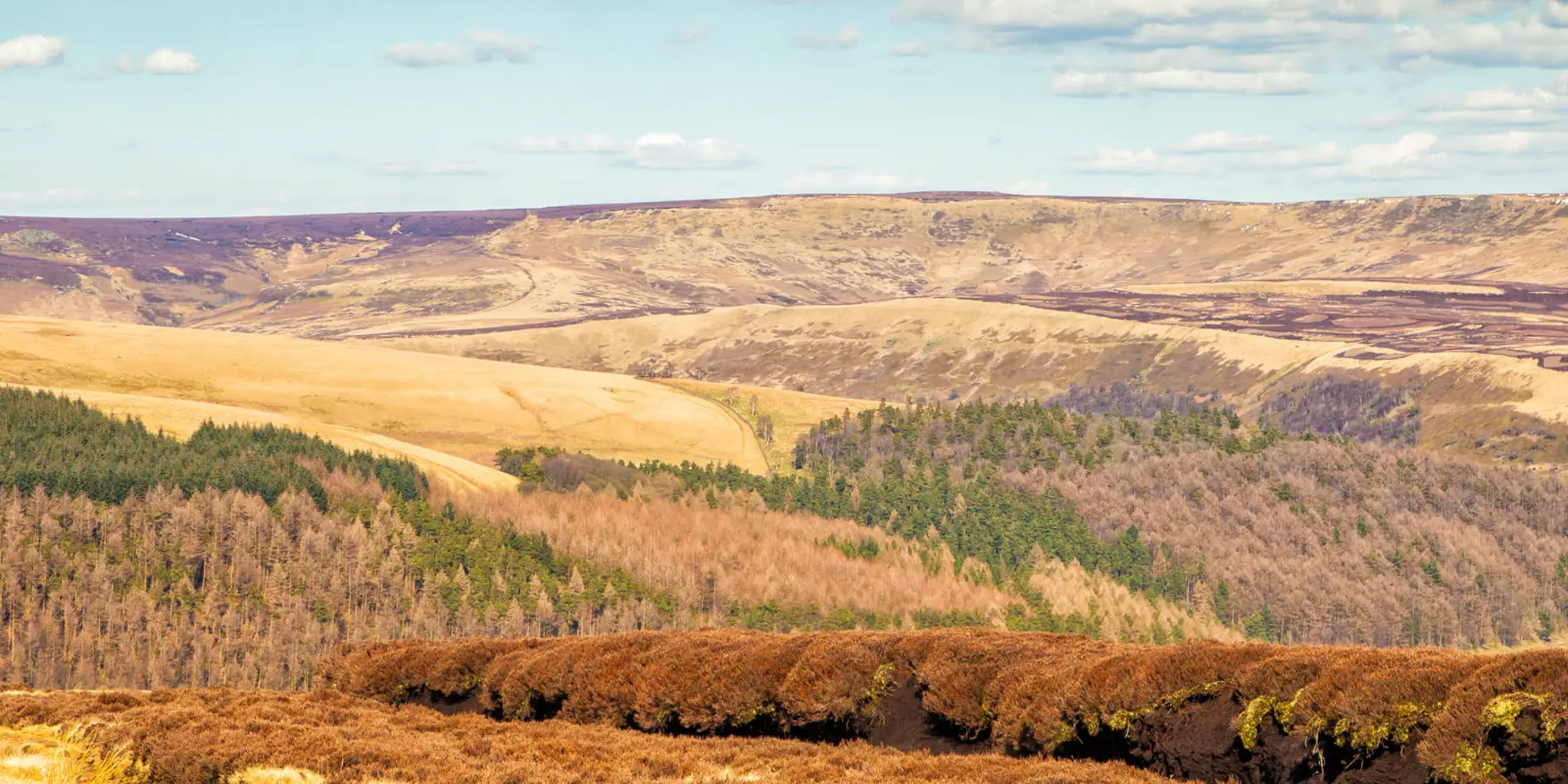 An image depicting the trail Grains in the Water and Alport Castles and its surrounding area.