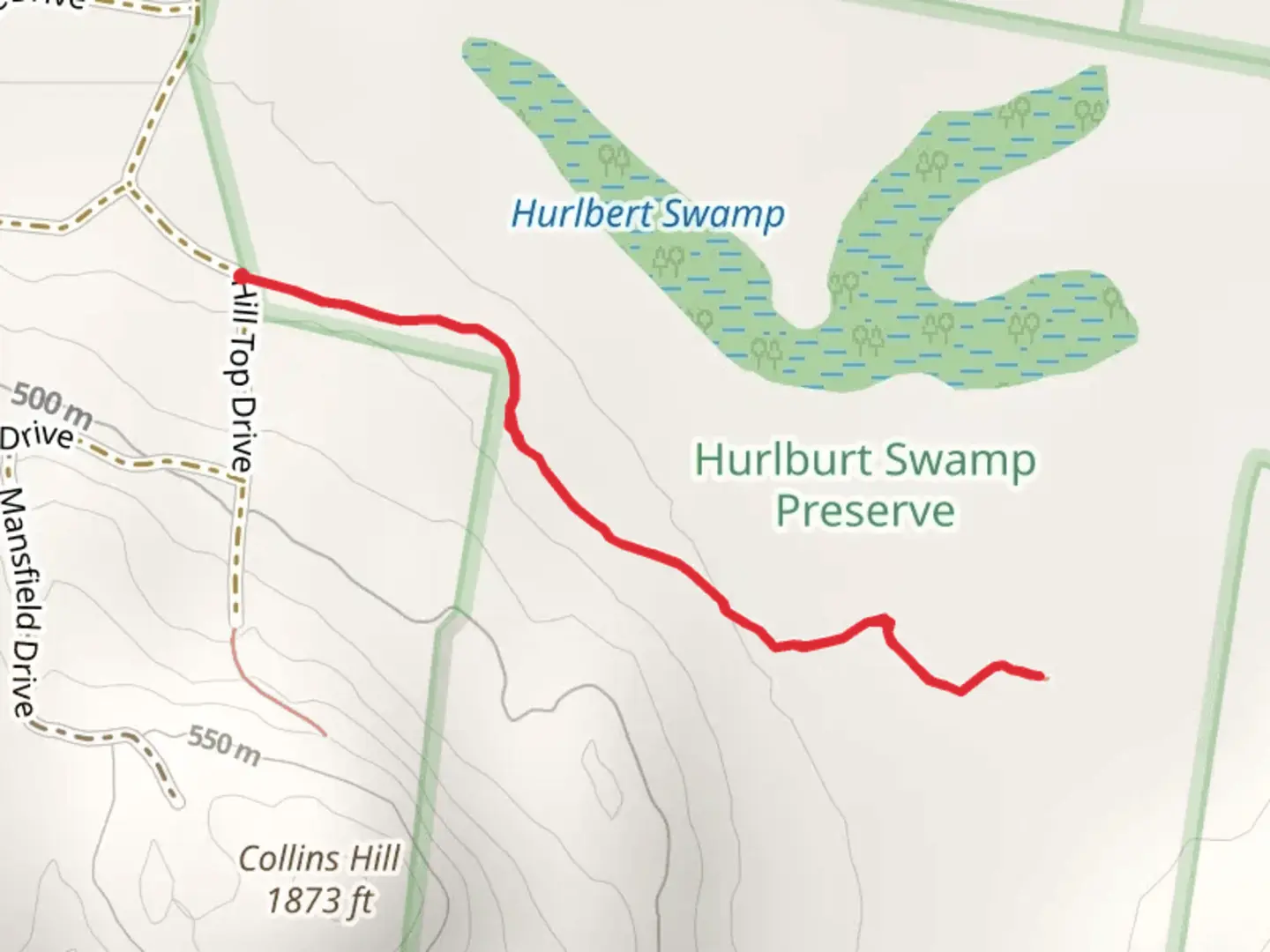 An image depicting the trail Old Road Trail and its surrounding area.