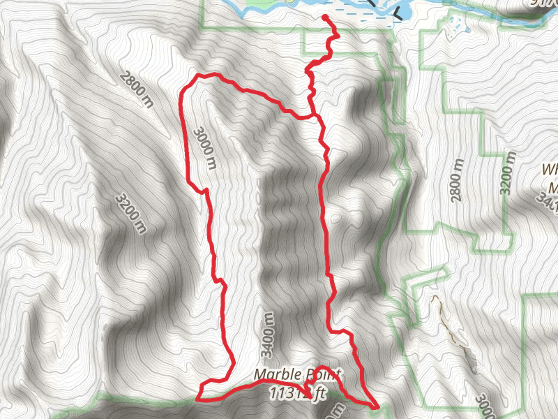 Marble Mountain via Raspberry Creek Trail and Amthracite Pass Trail