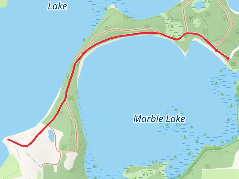 Walk along Marble Lake