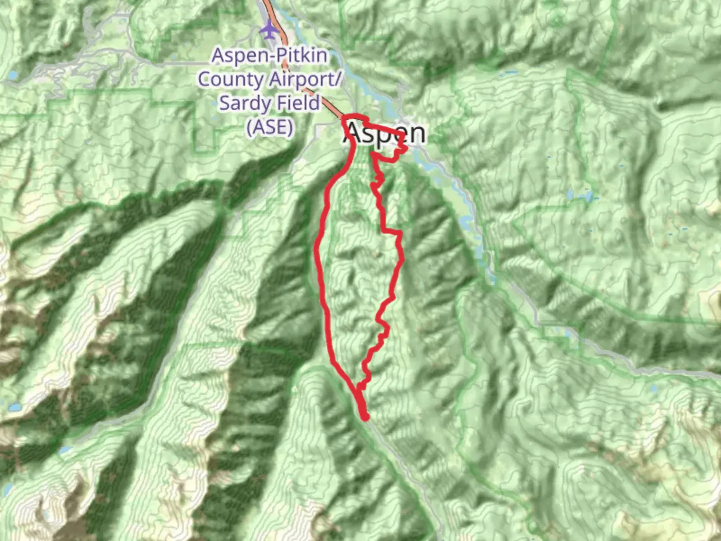 An image depicting the trail Little Annie and Castle Creek Road Loop and its surrounding area.