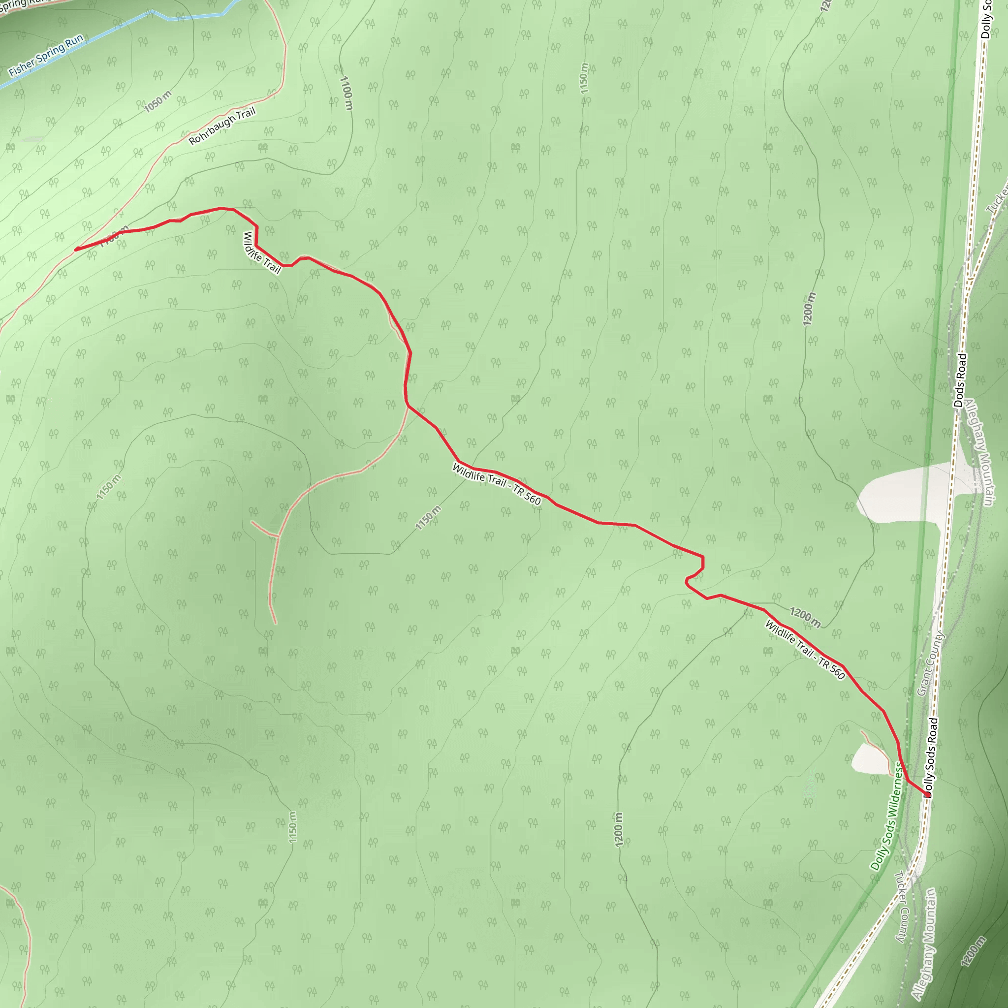 Wildlife Trail mobile static map