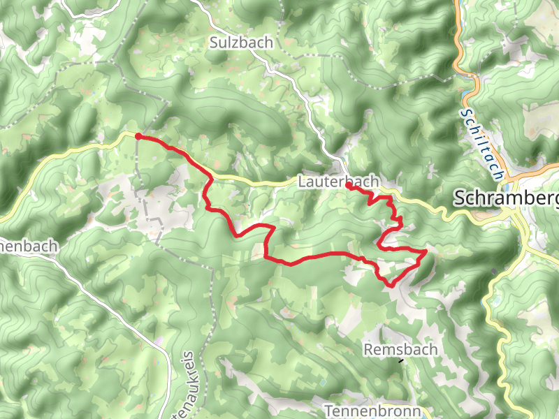 Lauterbach to Fohrenbühl Walk via Storzenhof