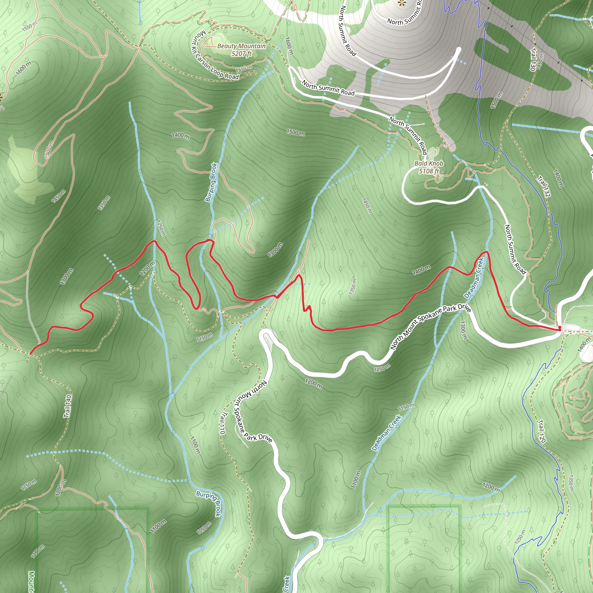 Trail 100 mobile static map