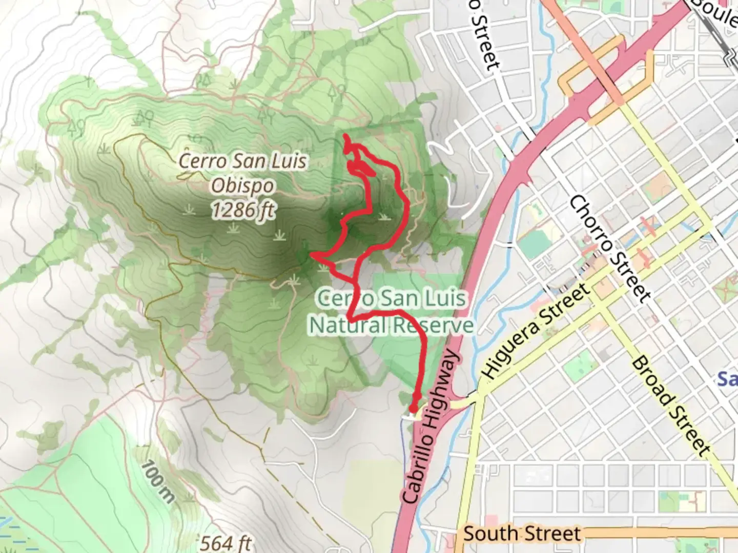 An image depicting the trail M Trail and Lemon Grove Loop Trail and its surrounding area.