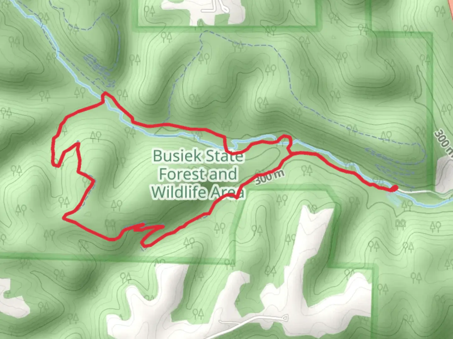 An image depicting the trail White Loop Trail and its surrounding area.