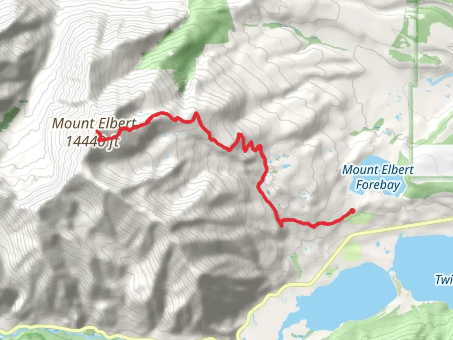 An image depicting the trail South Mount Elbert Trail via CDT and its surrounding area.