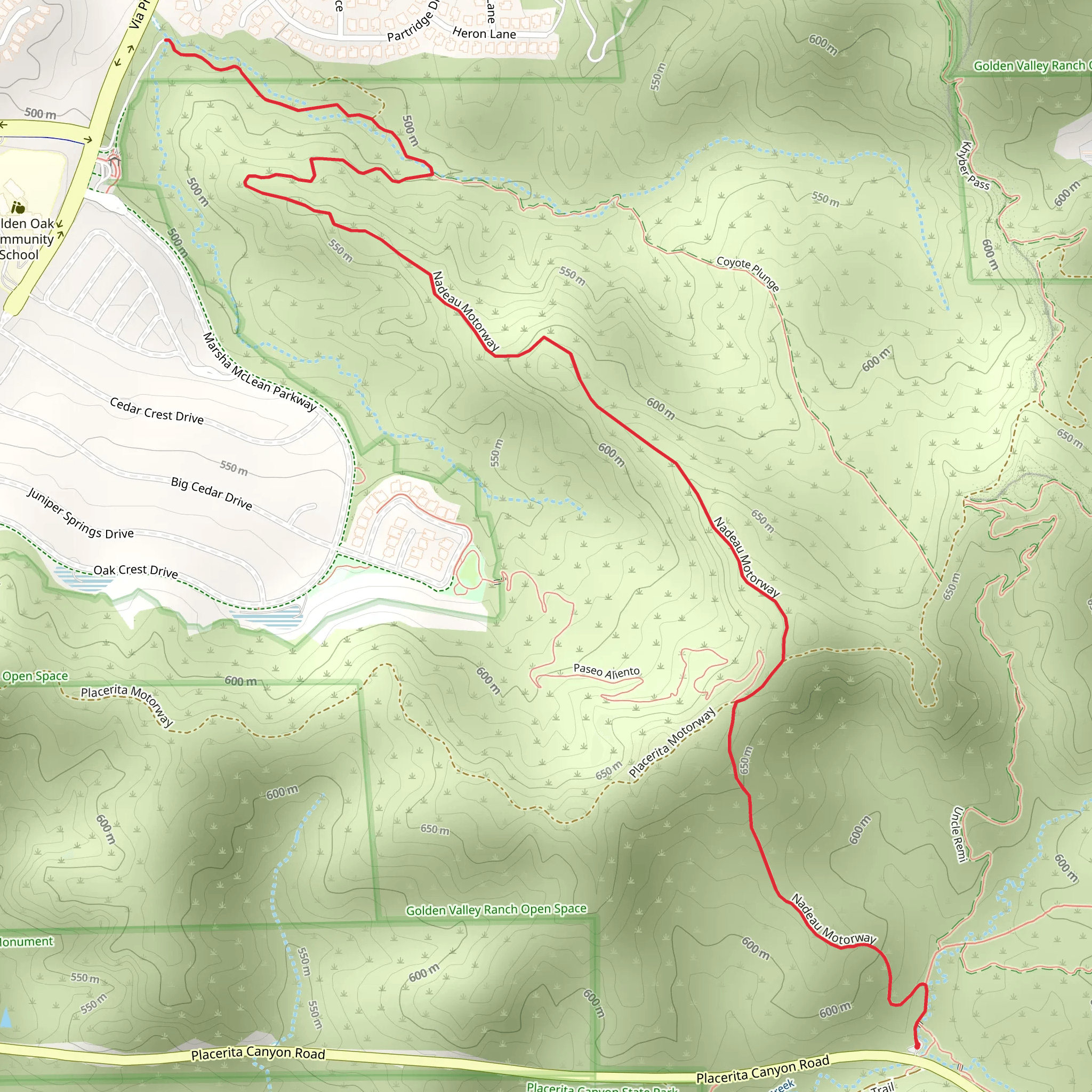 Nadeau Motorway mobile static map