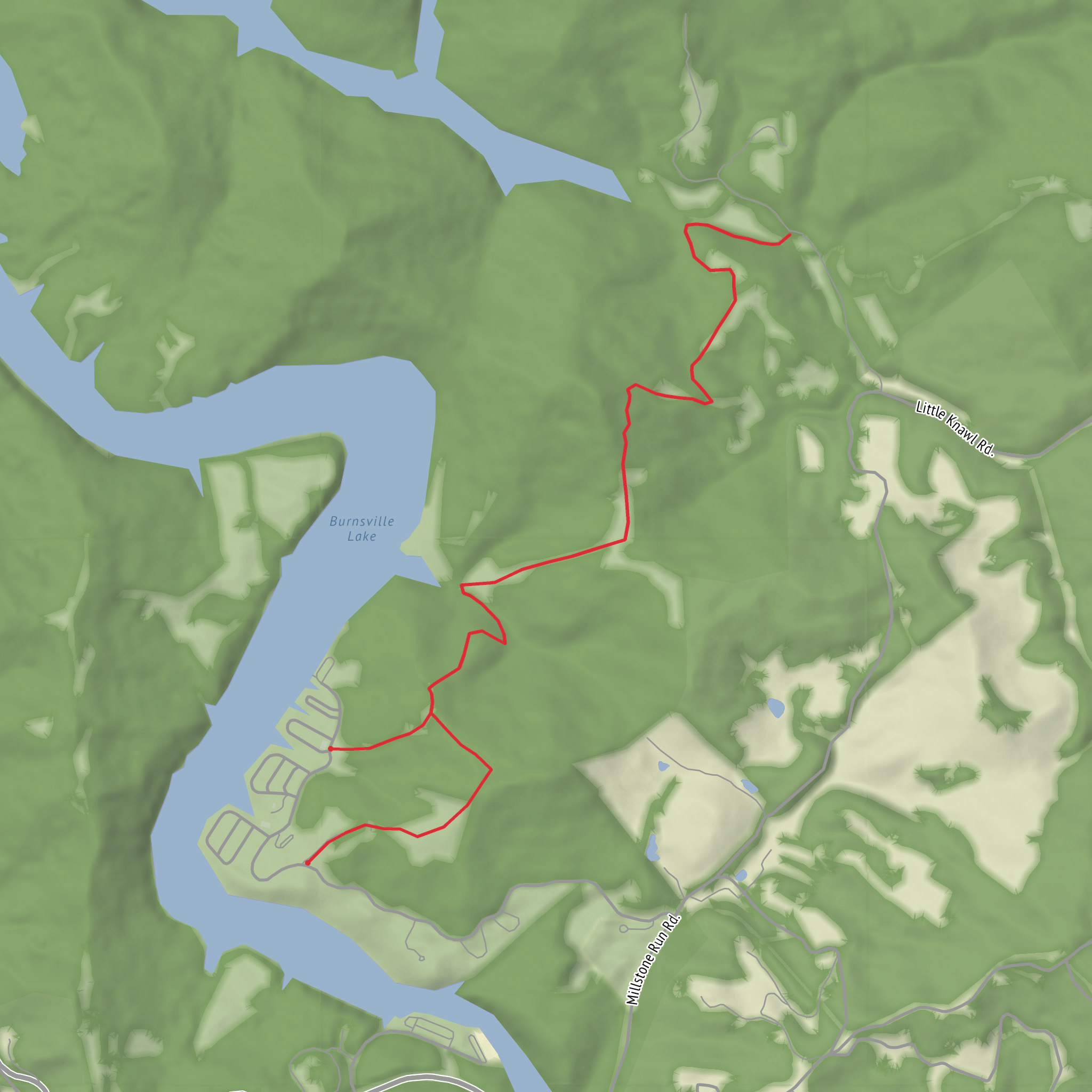 White Tail Trail mobile static map