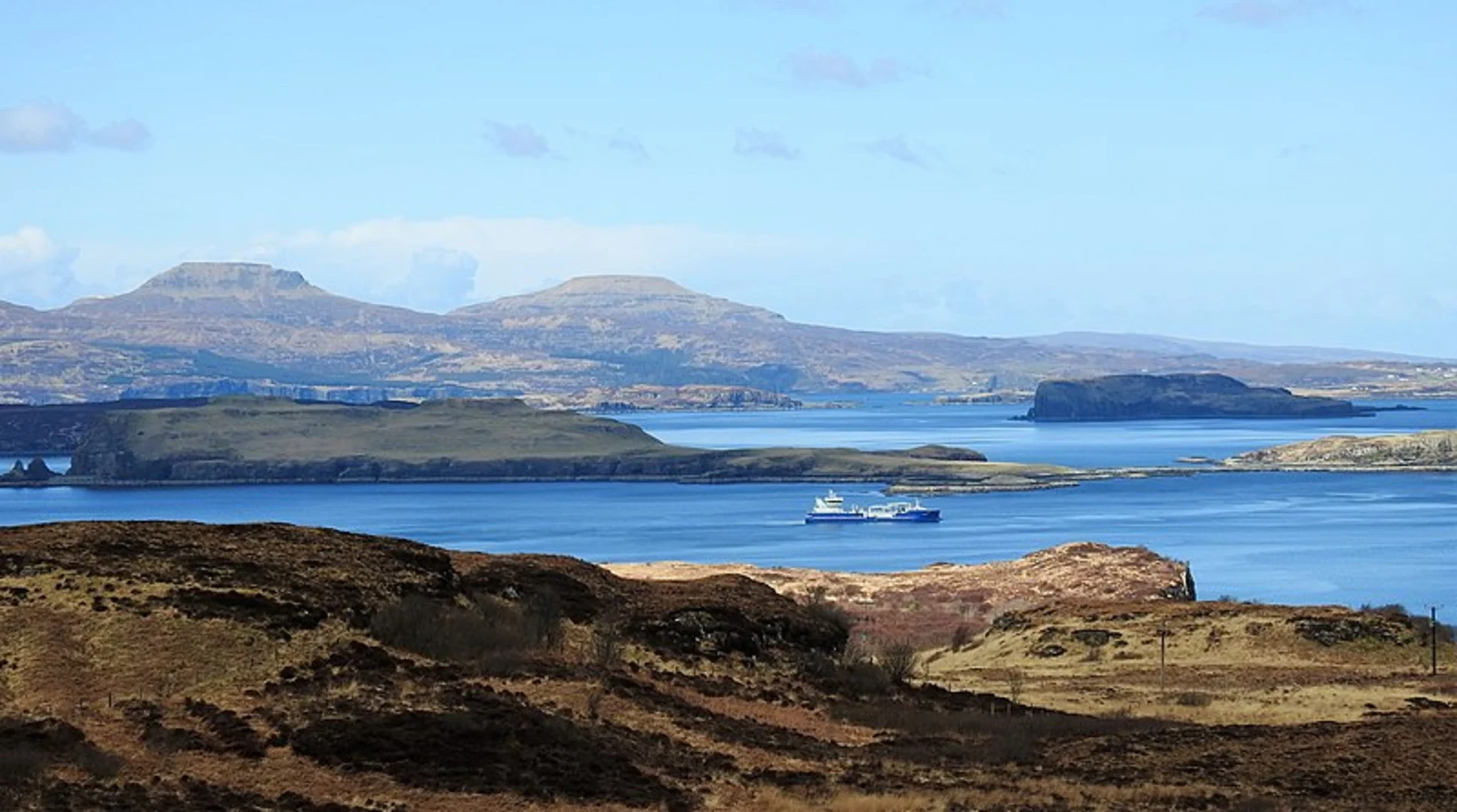 An image depicting the trail Oronsay Island Walk from Ullinish and its surrounding area.