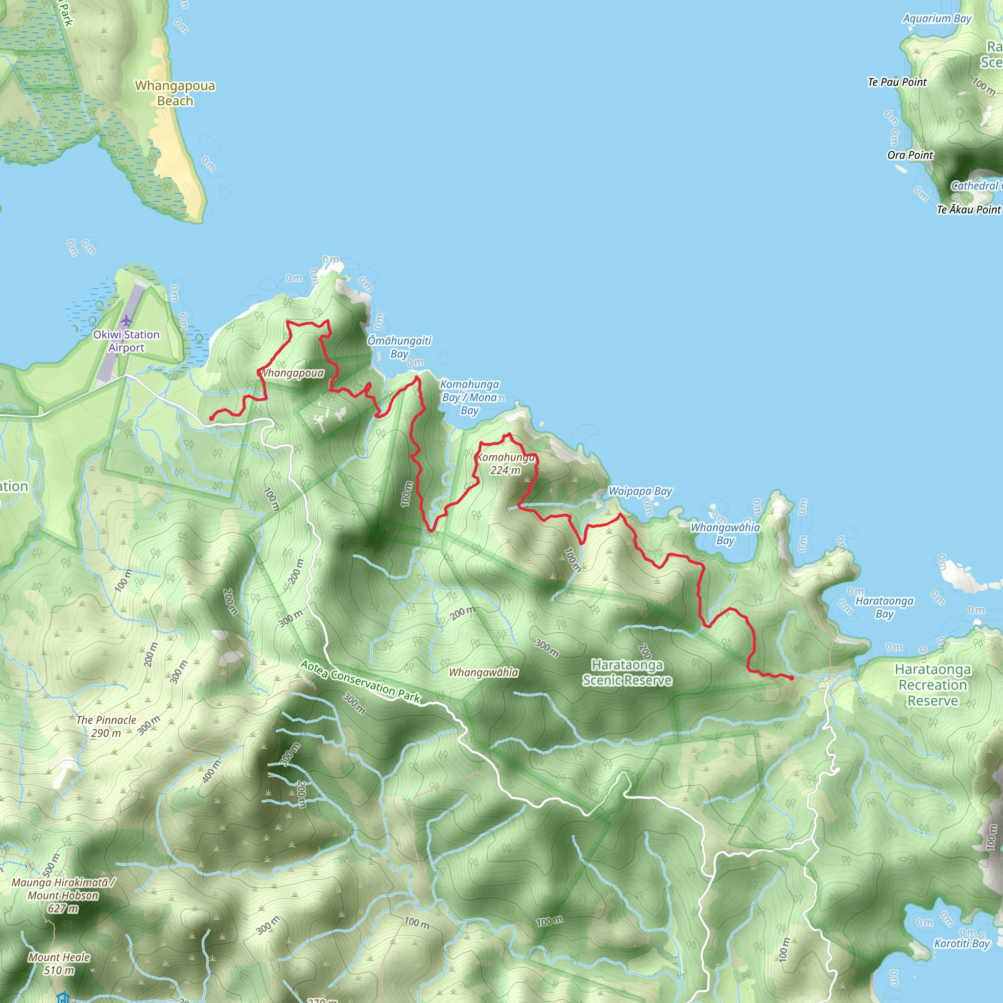 Harataonga Track mobile static map