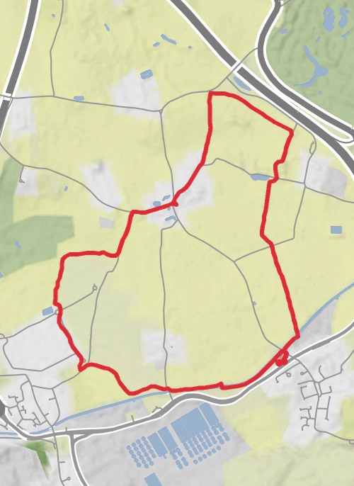 North Warwickshire Walking mobile static map