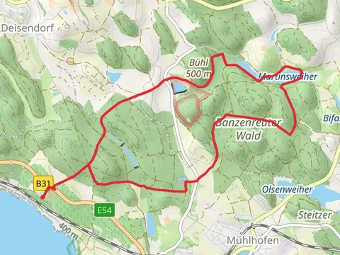 Martinsweiher and Markgräfinweiher via Ulrikaweg