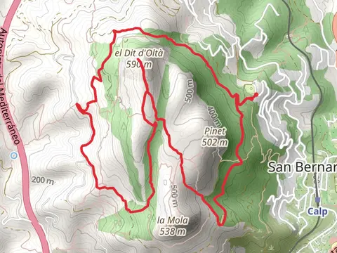 Hike to Cim d'Olta PR CV 340