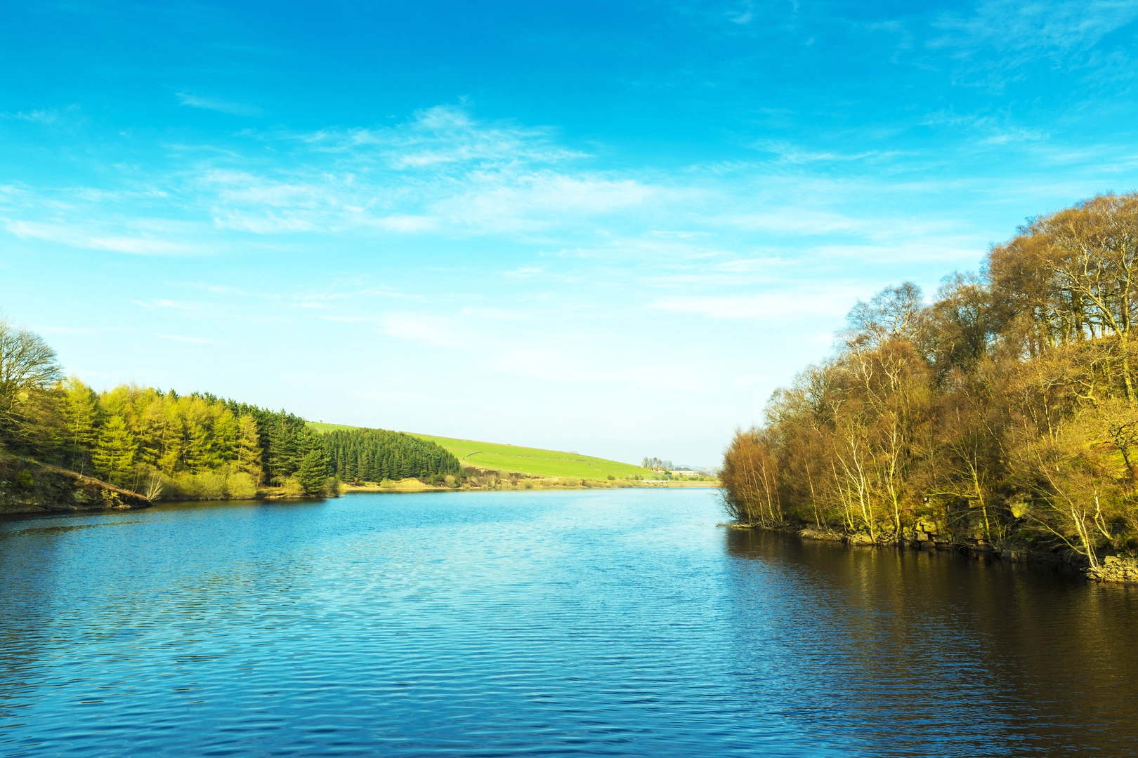 An image depicting the trail Holme - Digley Reservoir - Black Hill - Holme Moss and Ramsden Clough and its surrounding area.