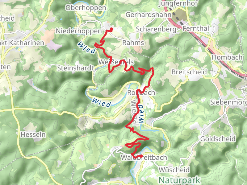Strauscheid to Waldbreitbach Walk via Erlebnistag Wandern
