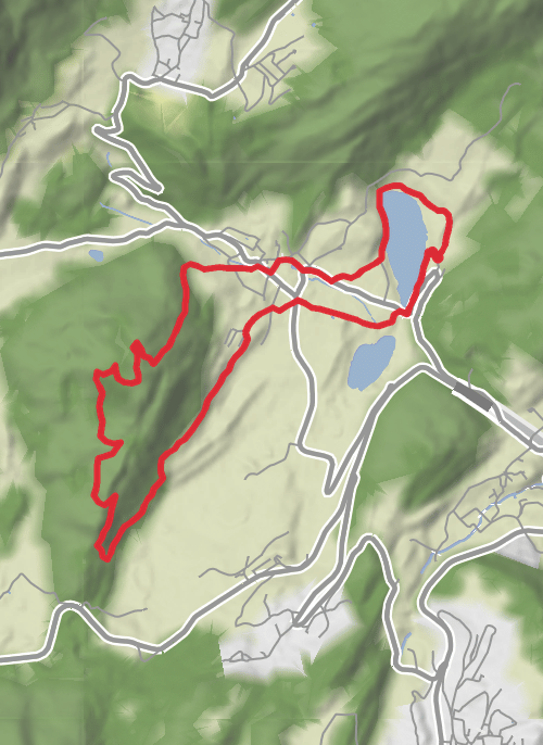 Hike from Travolt mobile static map