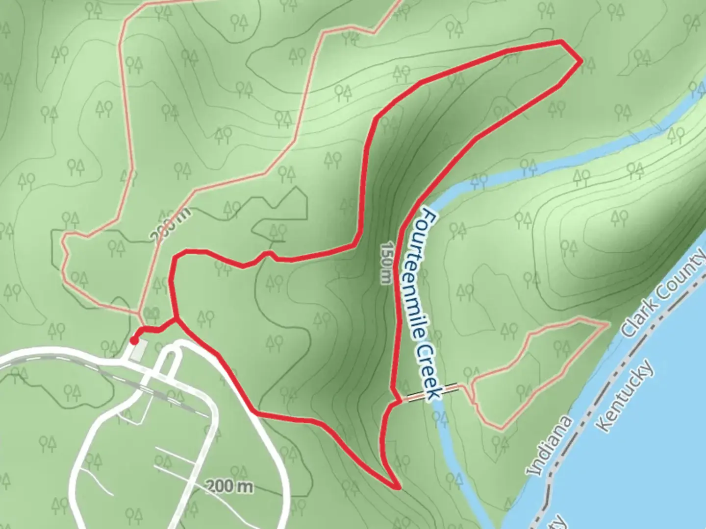 An image depicting the trail Trail 3 Loop and its surrounding area.