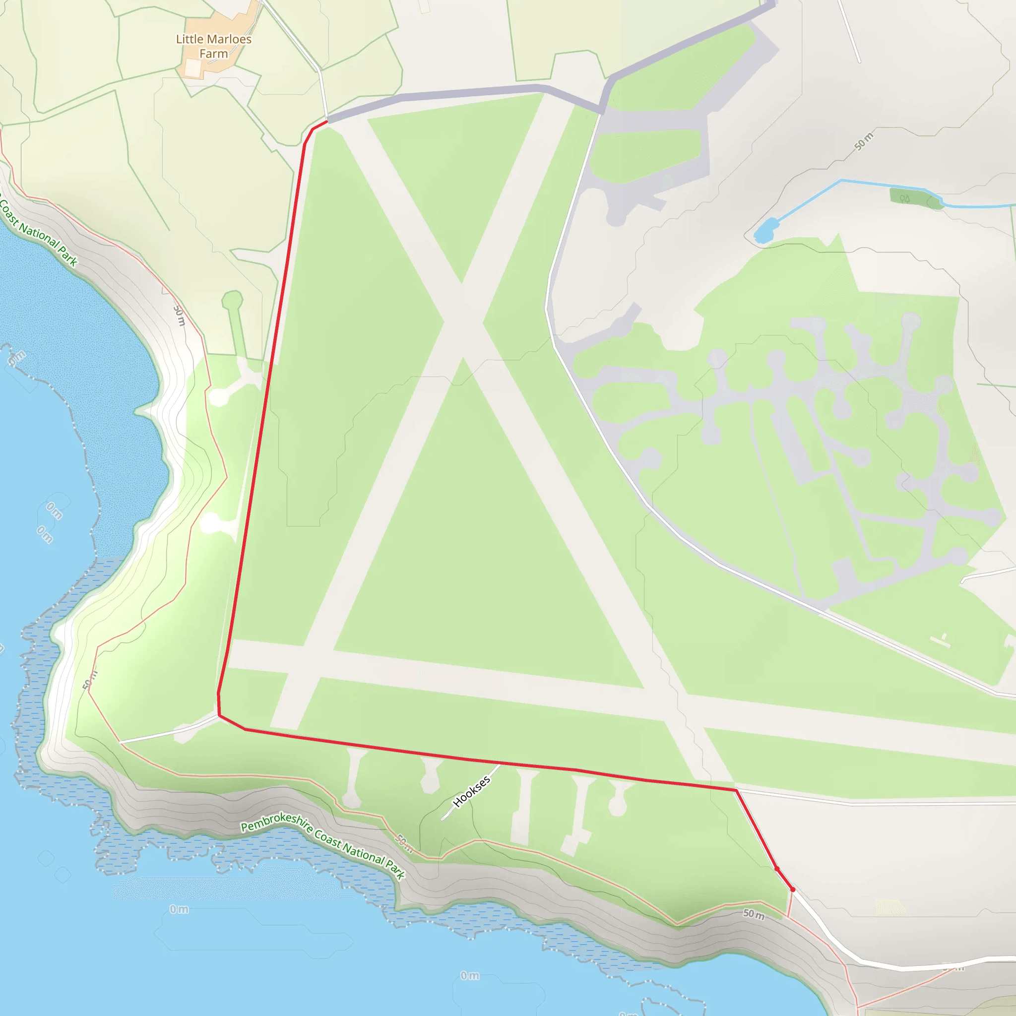 Dale Airfield mobile static map