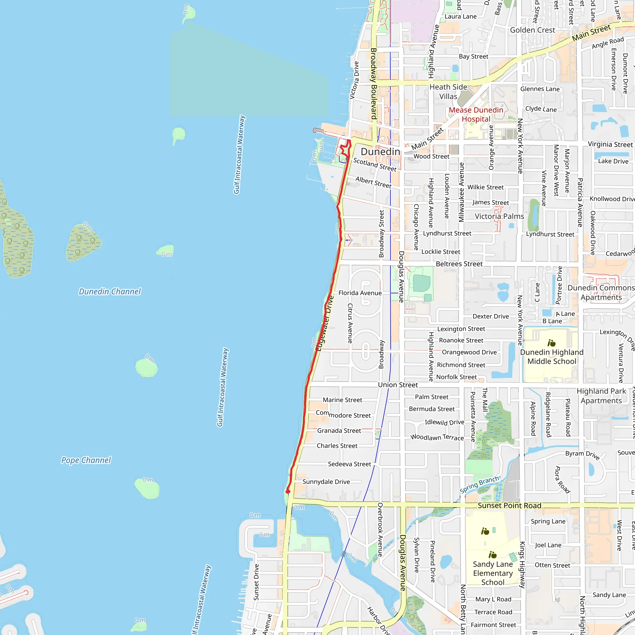 Edgewater Park Loop via Edgewater Trail mobile static map