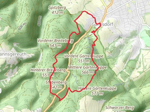 Spitzberg Rundweg and Quellweg