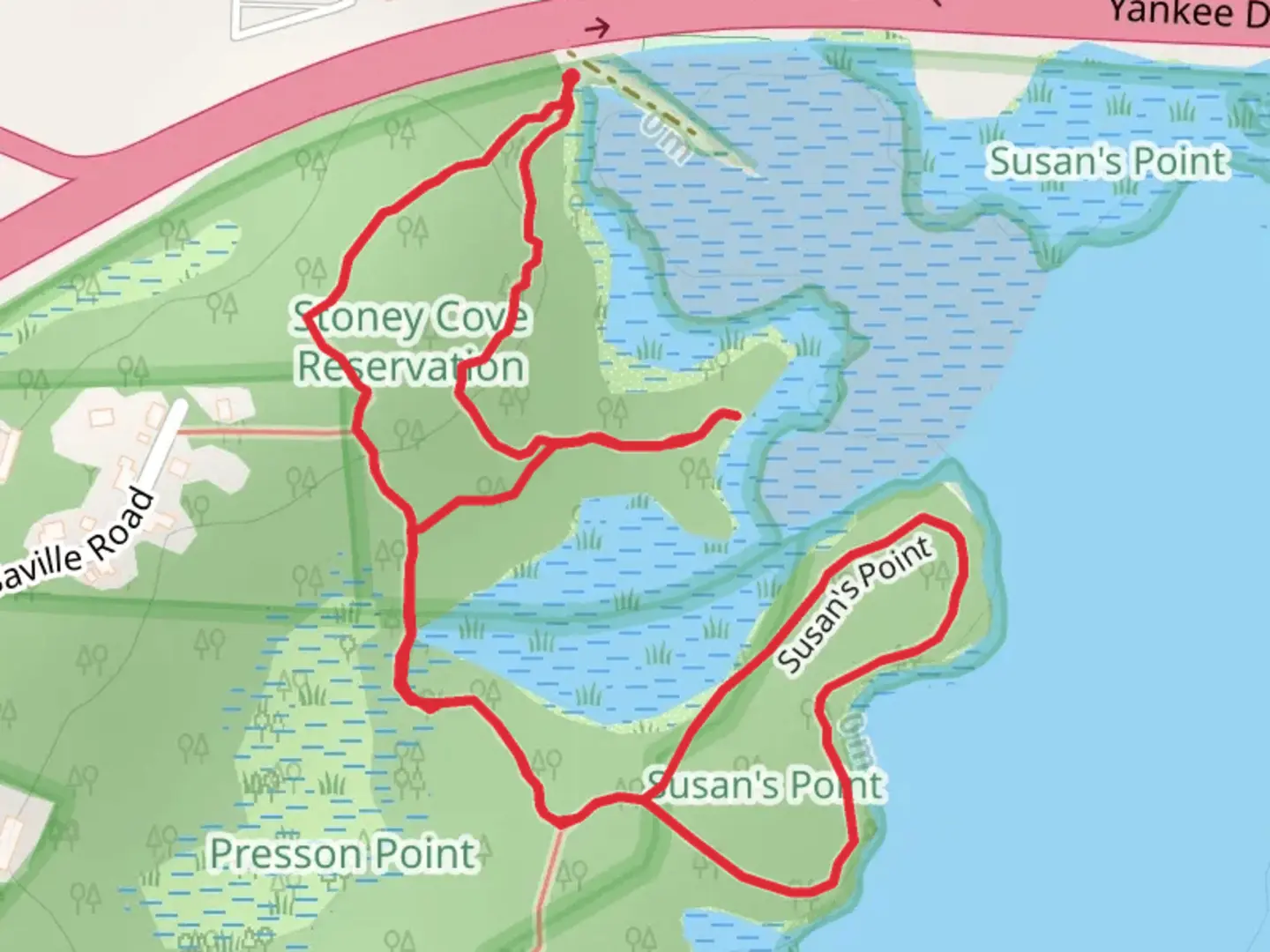 An image depicting the trail Good Harbour Beach Marshes Loop Trail and its surrounding area.