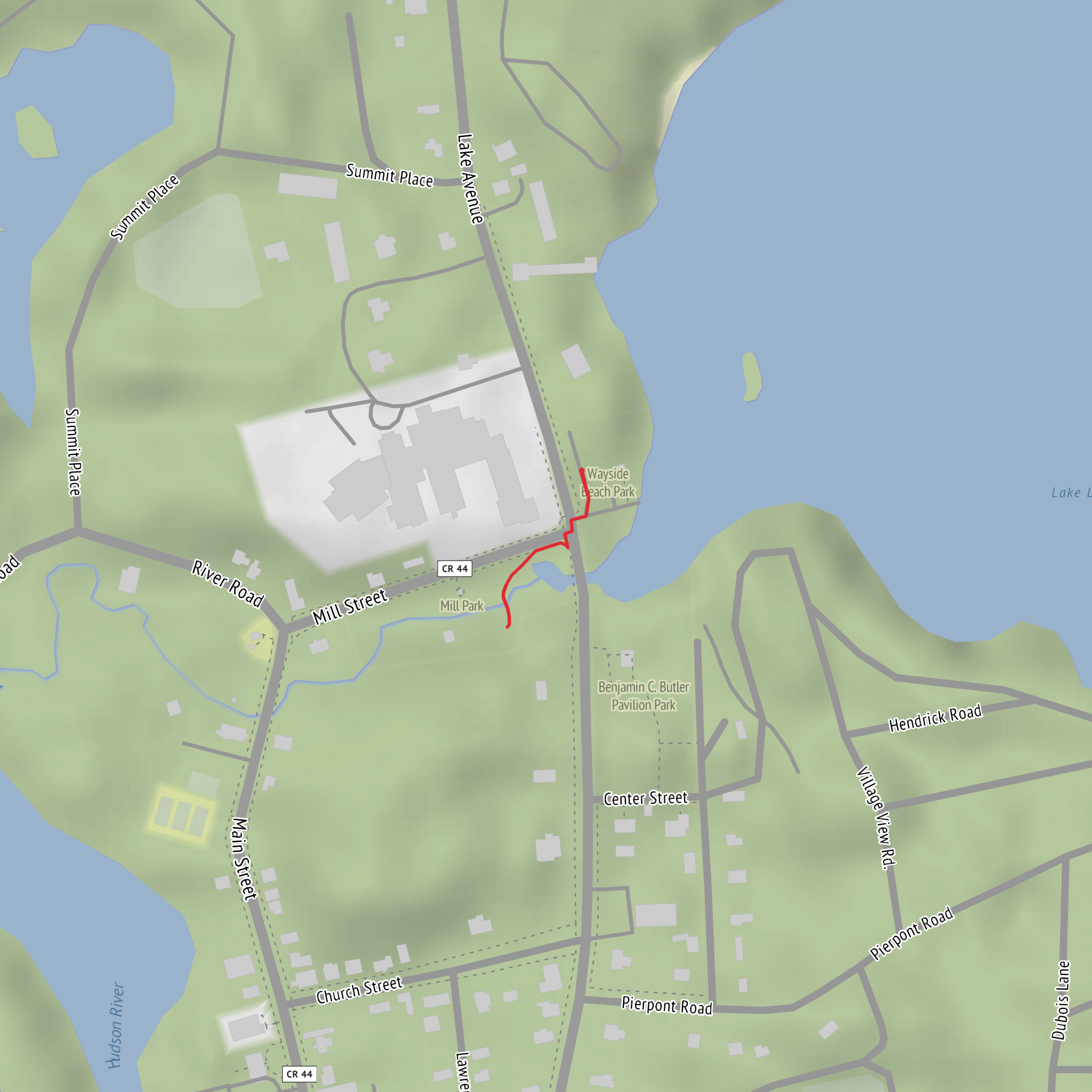 Mill Park Falls mobile static map