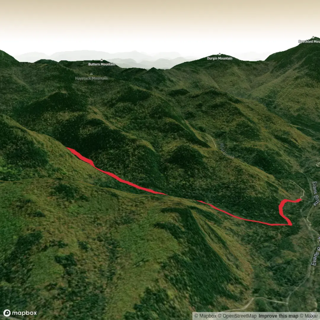 An image depicting the trail Kees Falls via Caribou Trail and its surrounding area.