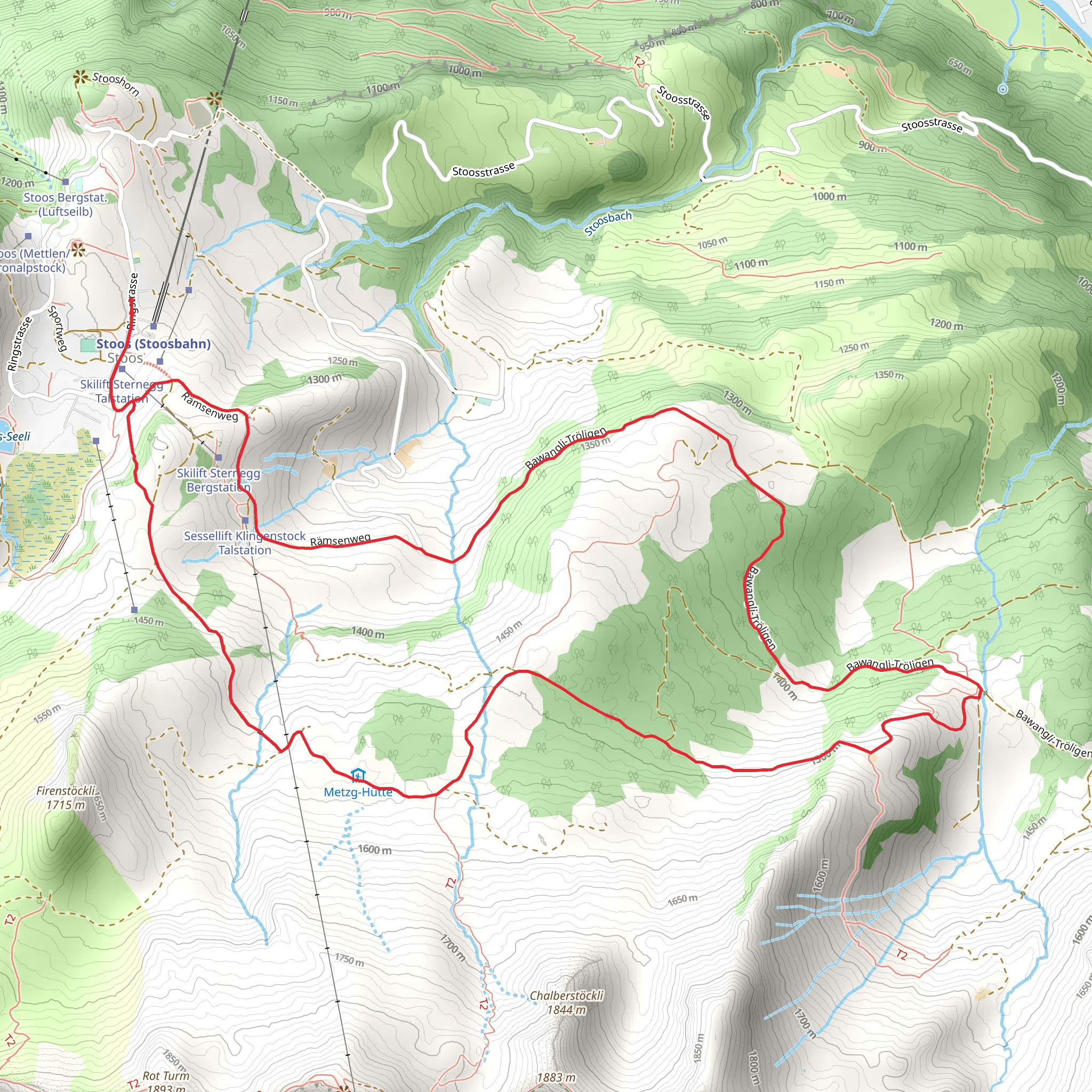 Alp Cheese Trail - Stoos mobile static map
