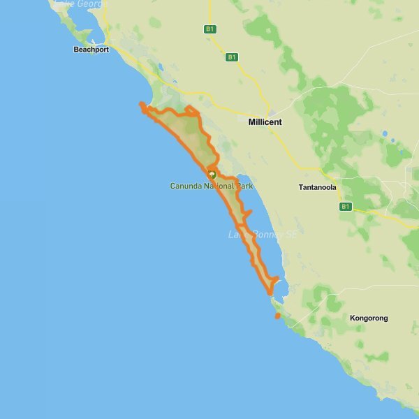 Canunda National Park mobile static map