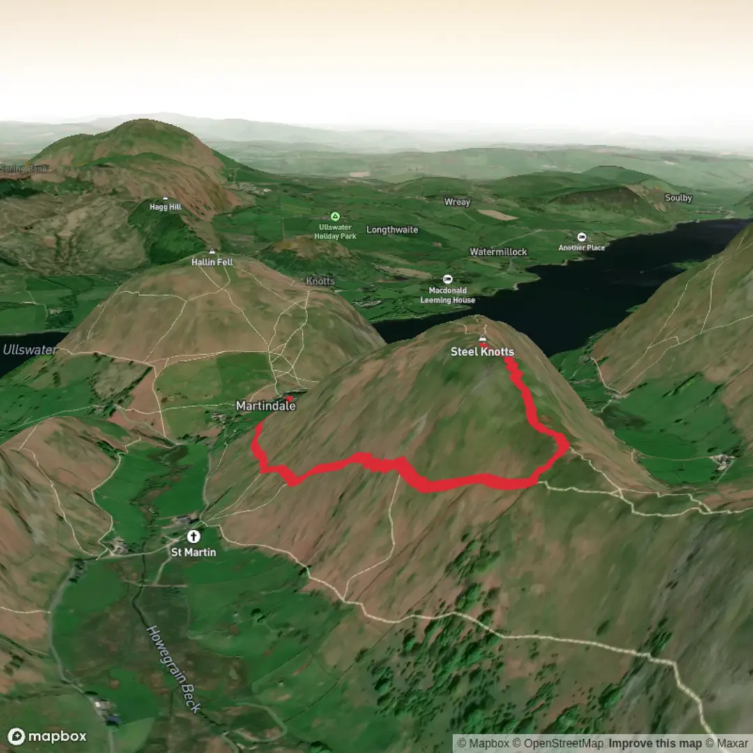 An image depicting the trail Steele Knotts Round the side and its surrounding area.